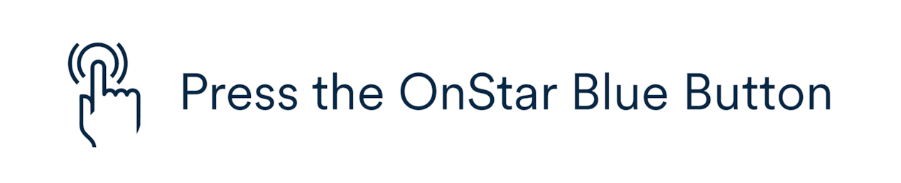 Press Blue OnStar button