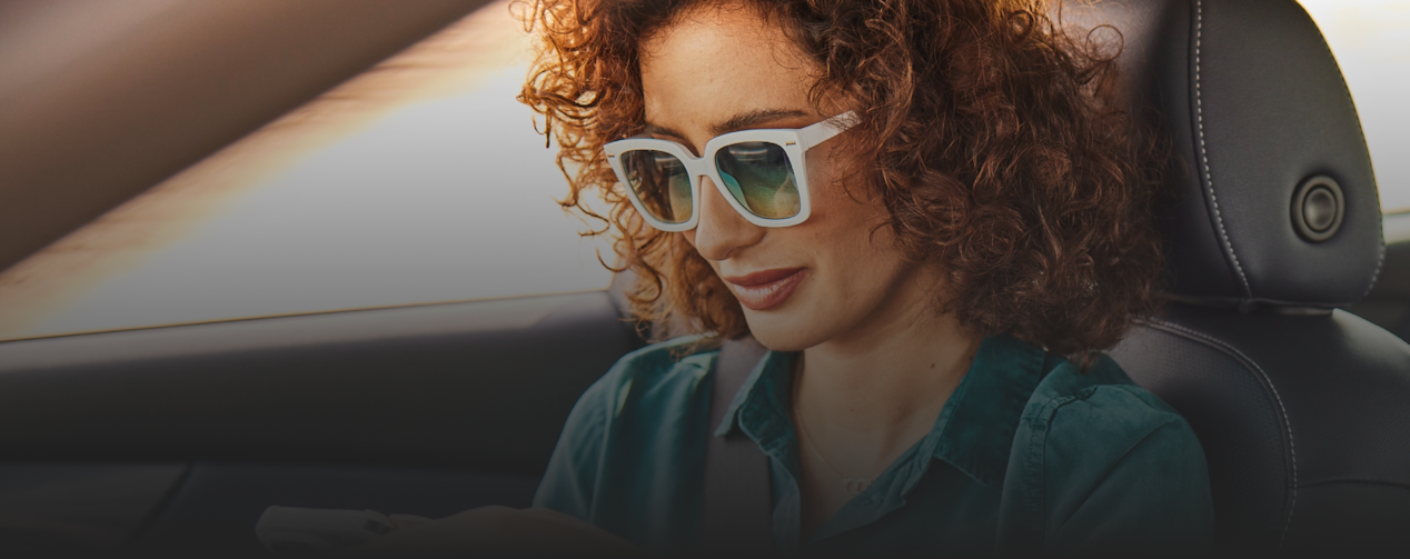 Woman looking at the phone