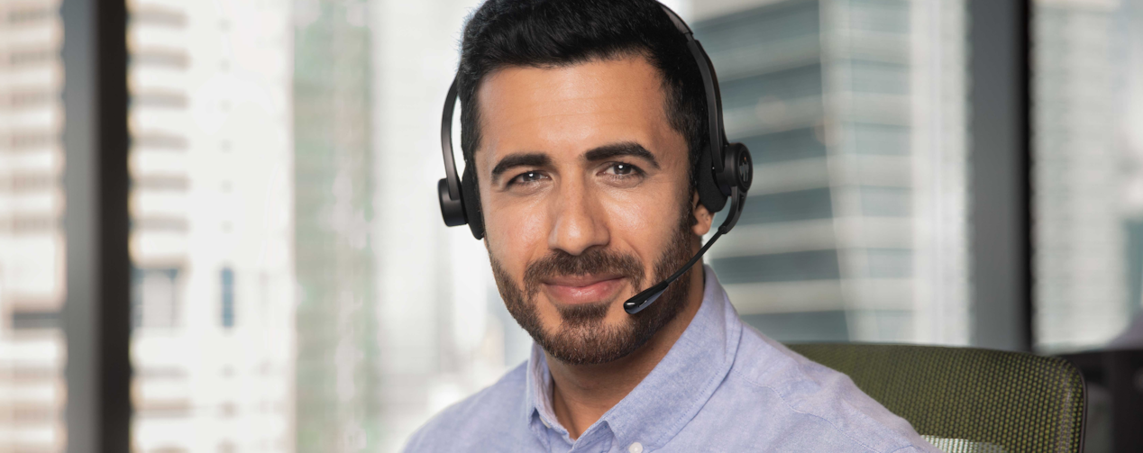 Man with a microphone